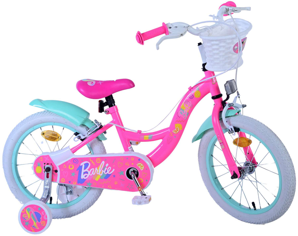 Barbie Children's Bike Girls 16 Zoll rosa zwei Handbremsen