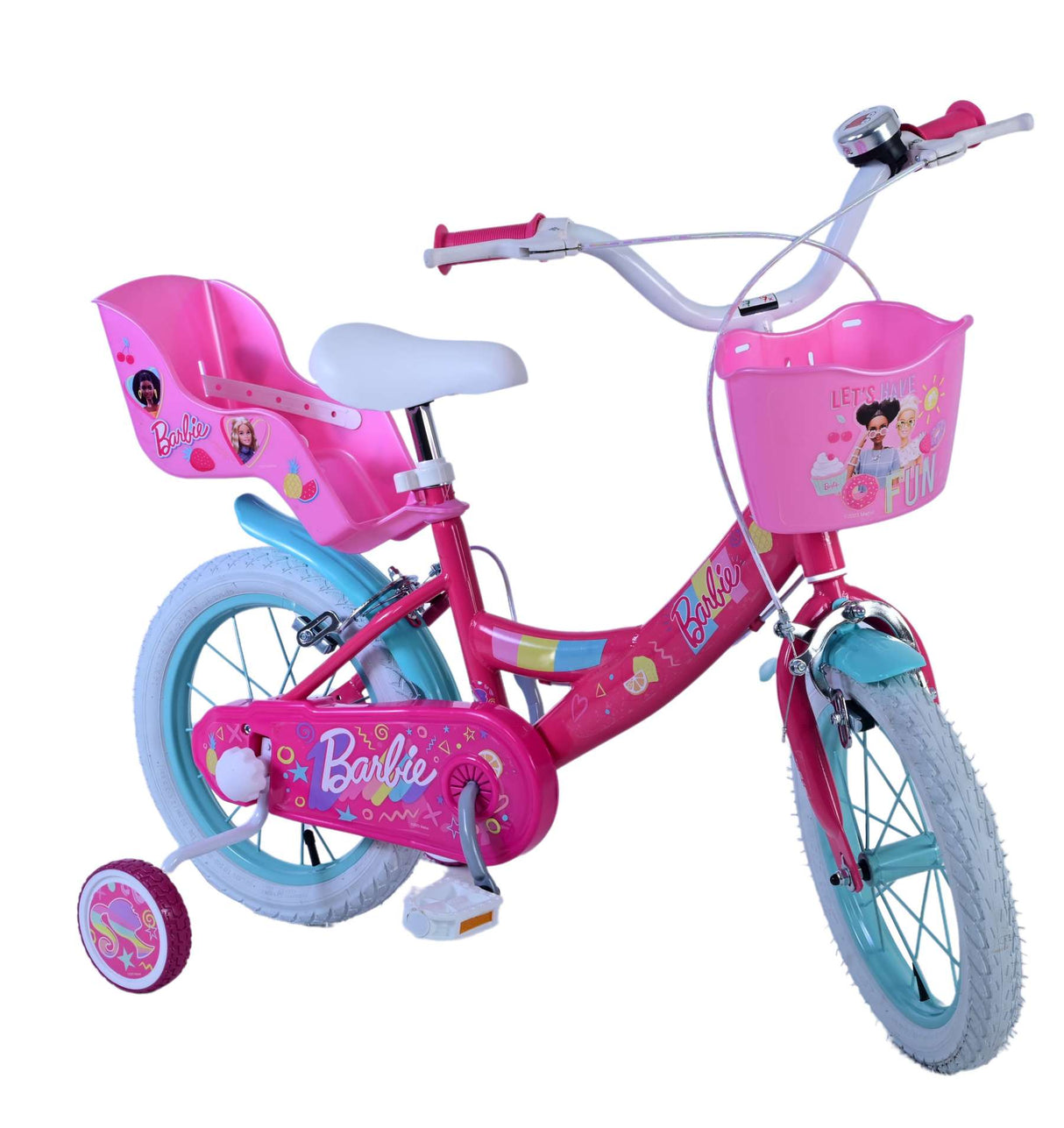 Barbie Children's Bike Girls 14 Zoll rosa zwei Handbremsen