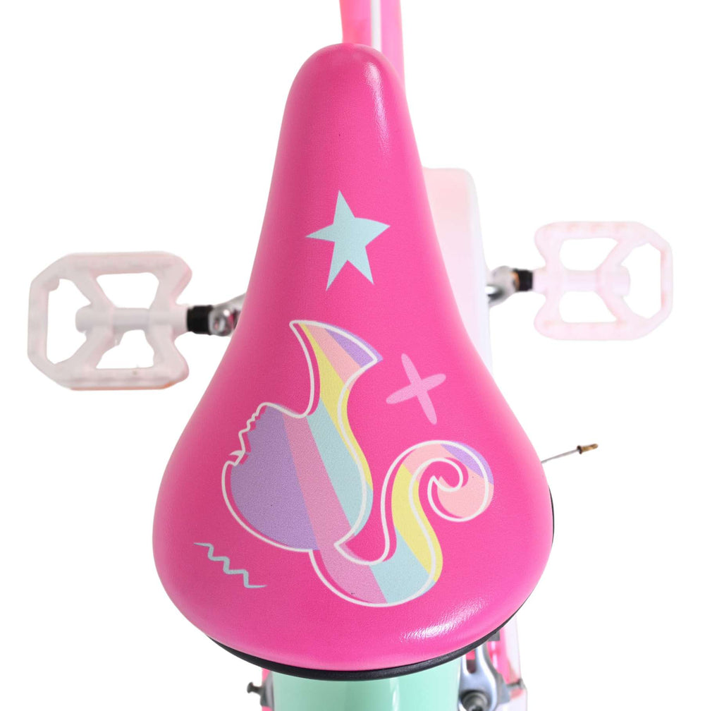 Volare barbie kinderfiets - meisjes - 16 inch - roze - twee handremmen