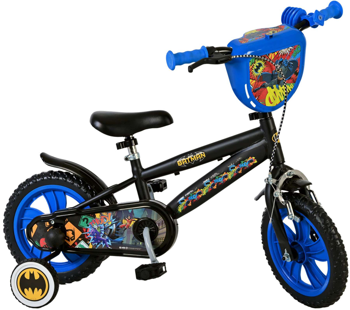 Batman Children's Bike - Boys - 12 cali - Czarny