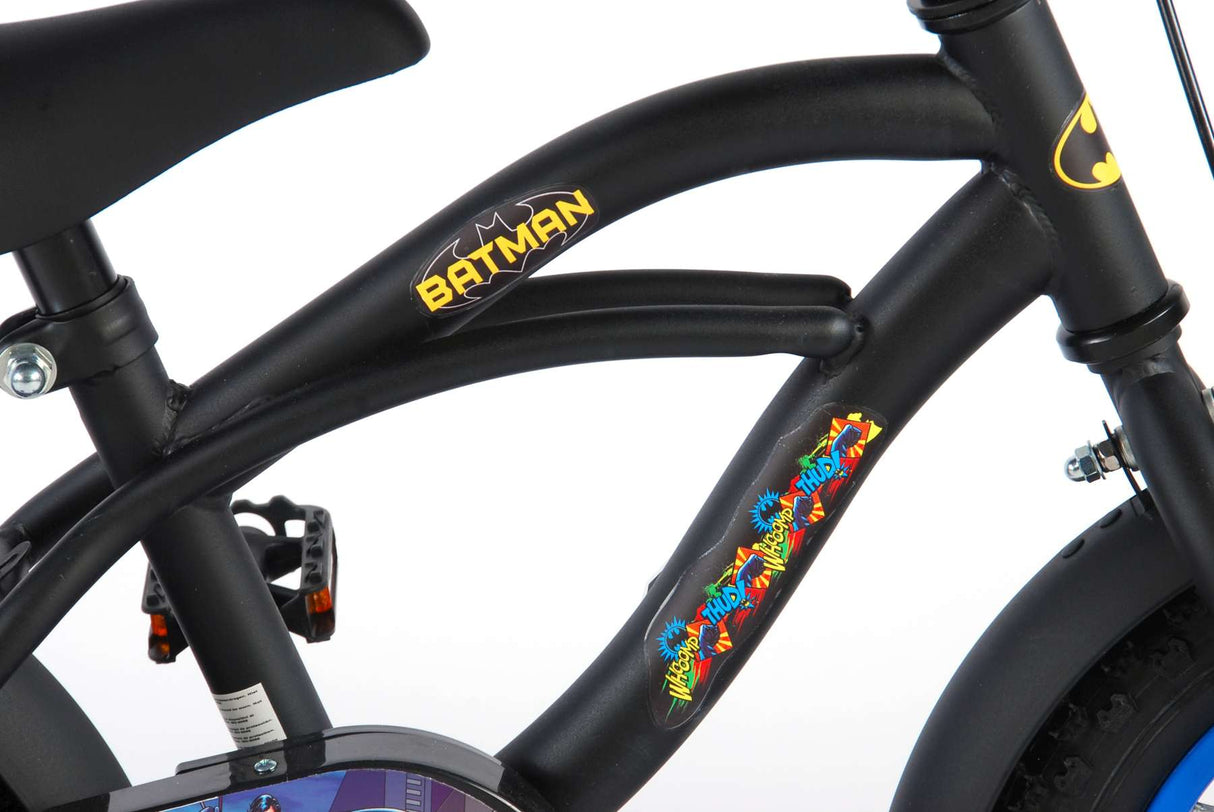 Kinderfiets 12 Batman - zwart geel