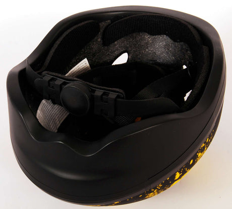 skate fietshelm Batman juniGoud 52-56 cm zwart geel