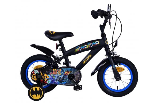 Batman Children's Bike Boys 12 palcové černé dva ruční brzdy