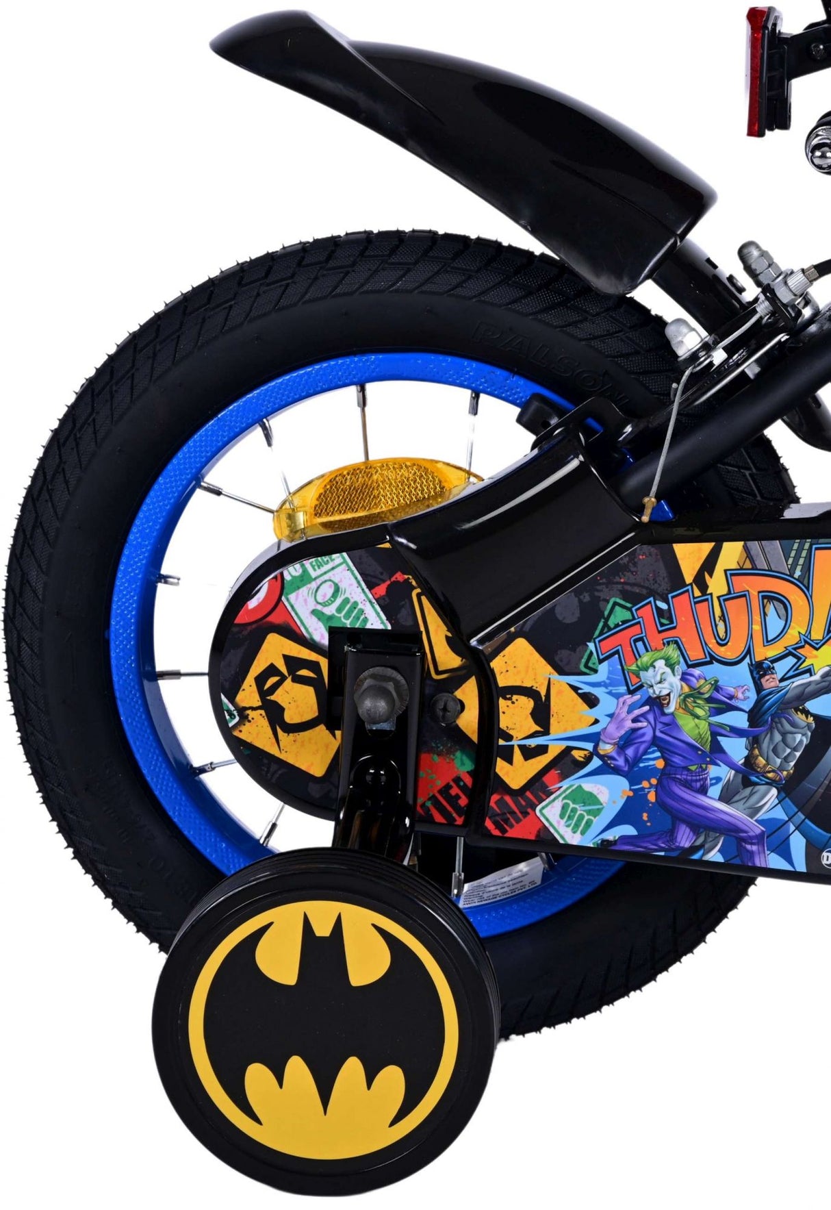 Batman Children's Bike Boys da 12 pollici Nero Freni a due mani