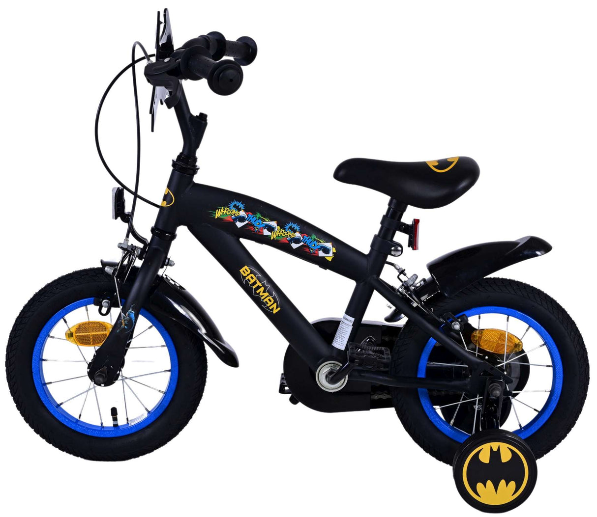 Batman Children's Bike Boys 12 pulgadas negras dos frenos de mano