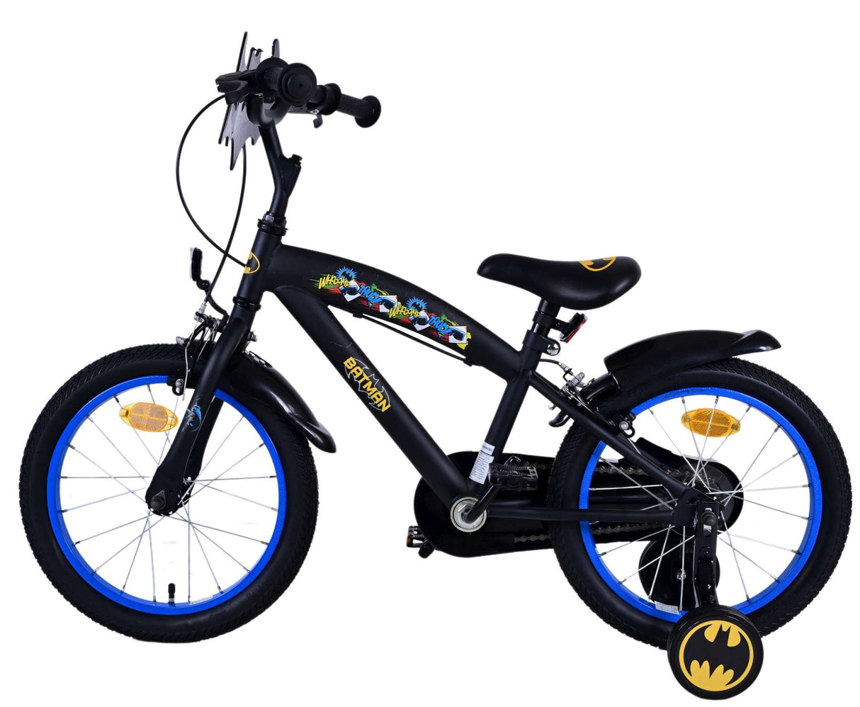 Batman Children's Bike Boys 16 palcové černé dva ruční brzdy