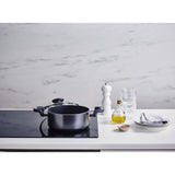 Beka pro induc kookpan met keramische antiaanbaklaag en glazen deksel 20cm