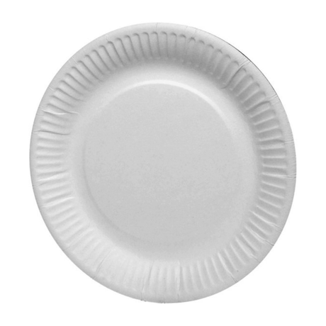 Pic borden rond karton wit 18cm (100 stuks)