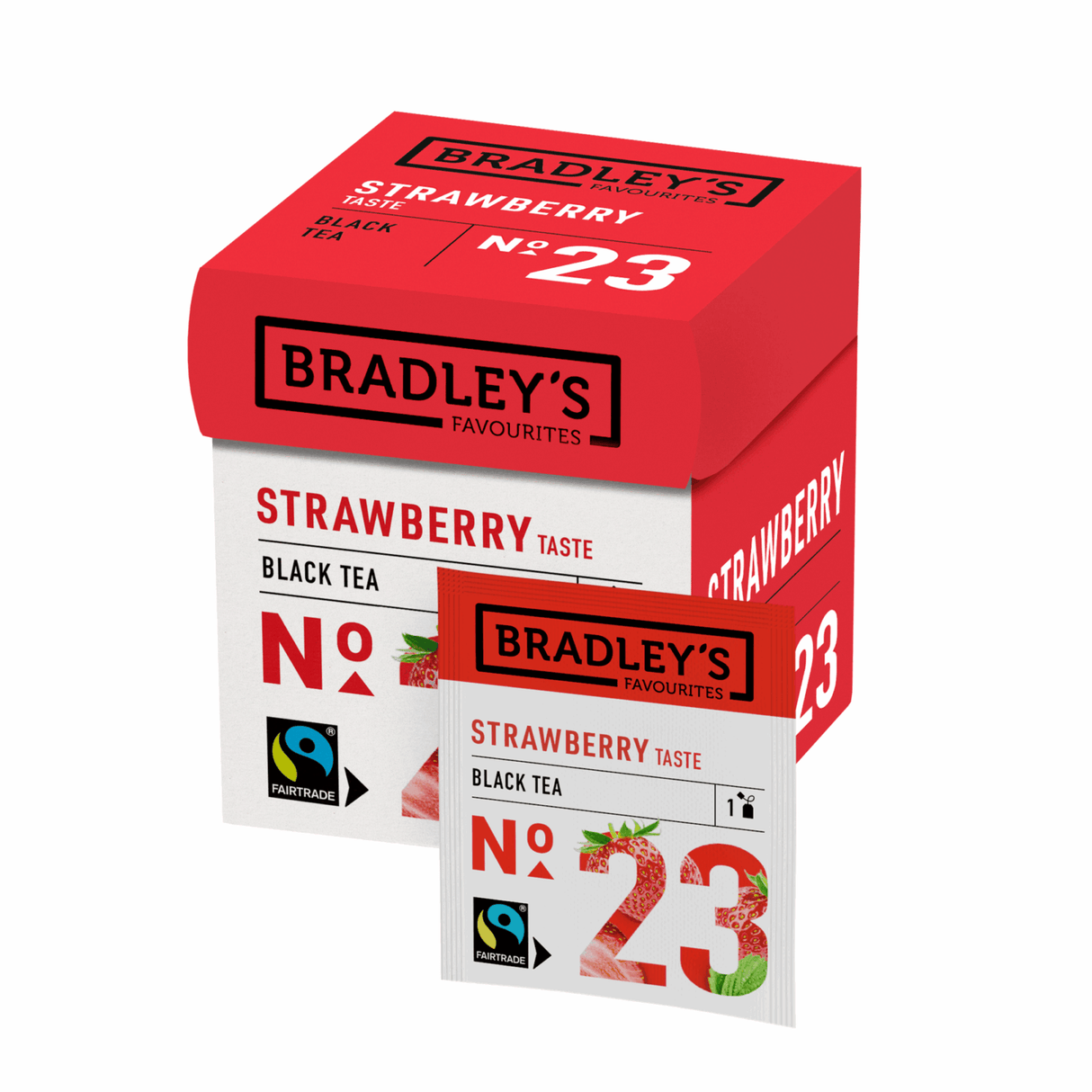 Bradley's favourites black tea strawberry no. 23 (72x 2 gr)
