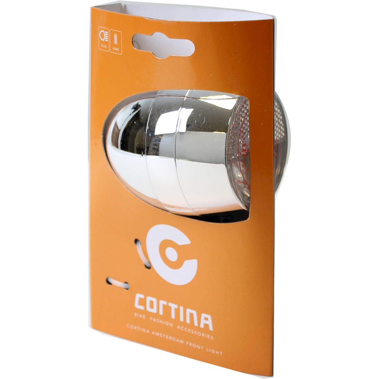 Cortina Koplamp Amsterdam E-Bike Chrome