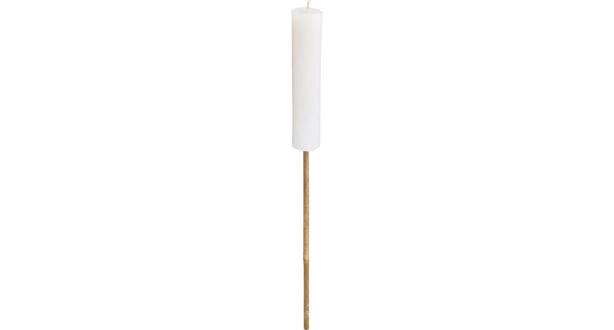 Kaars tuinfakkel offwhite d4,5 h21,5 60cm