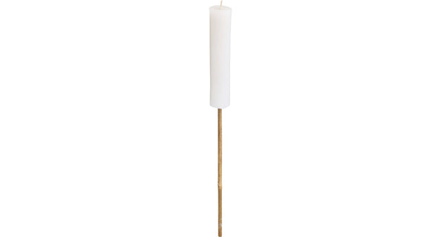 Kaars tuinfakkel offwhite d4,5 h21,5 60cm