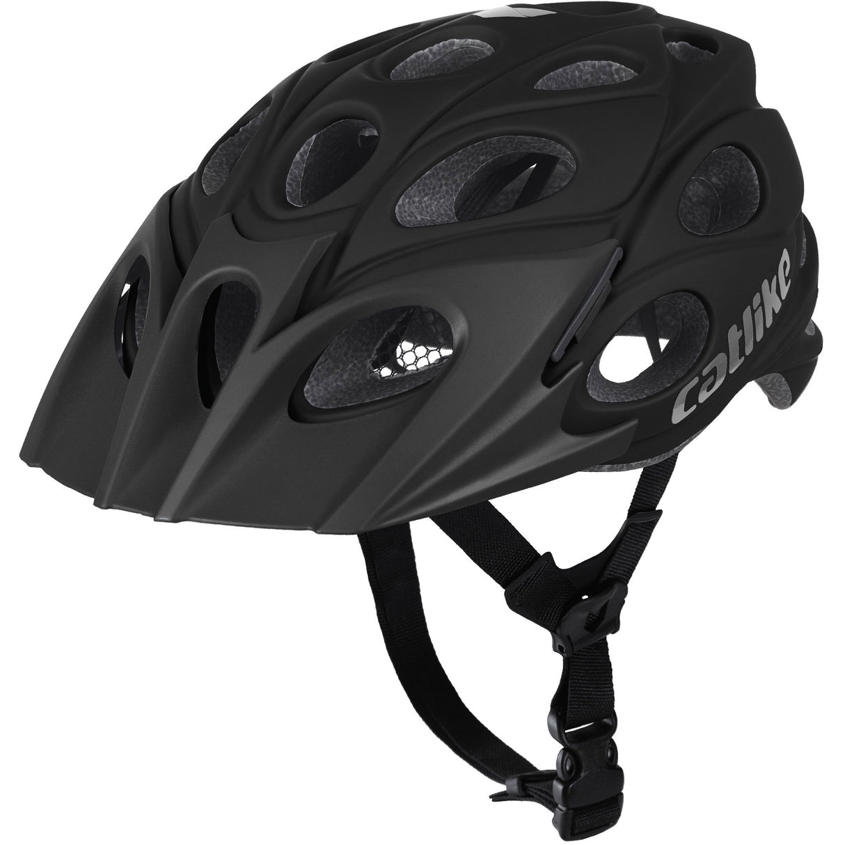 Buzaglo mtb helm leaf maat l 58-60cm carbon black