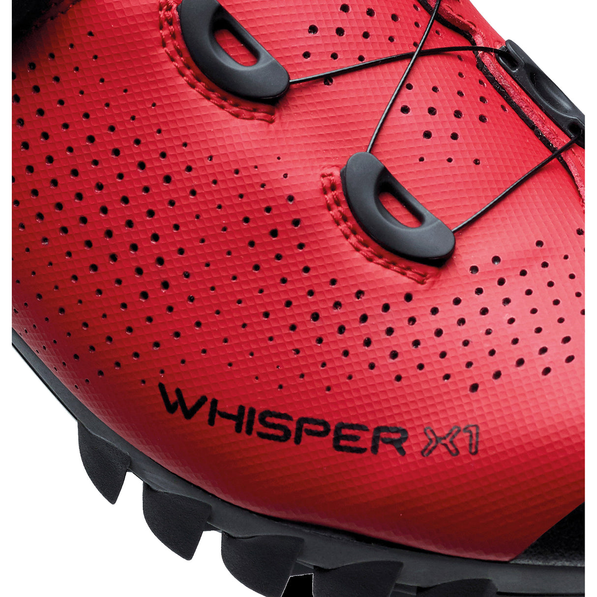 Buzaglo mtb schoenen whisper x1 mtb nylon maat 43 rood