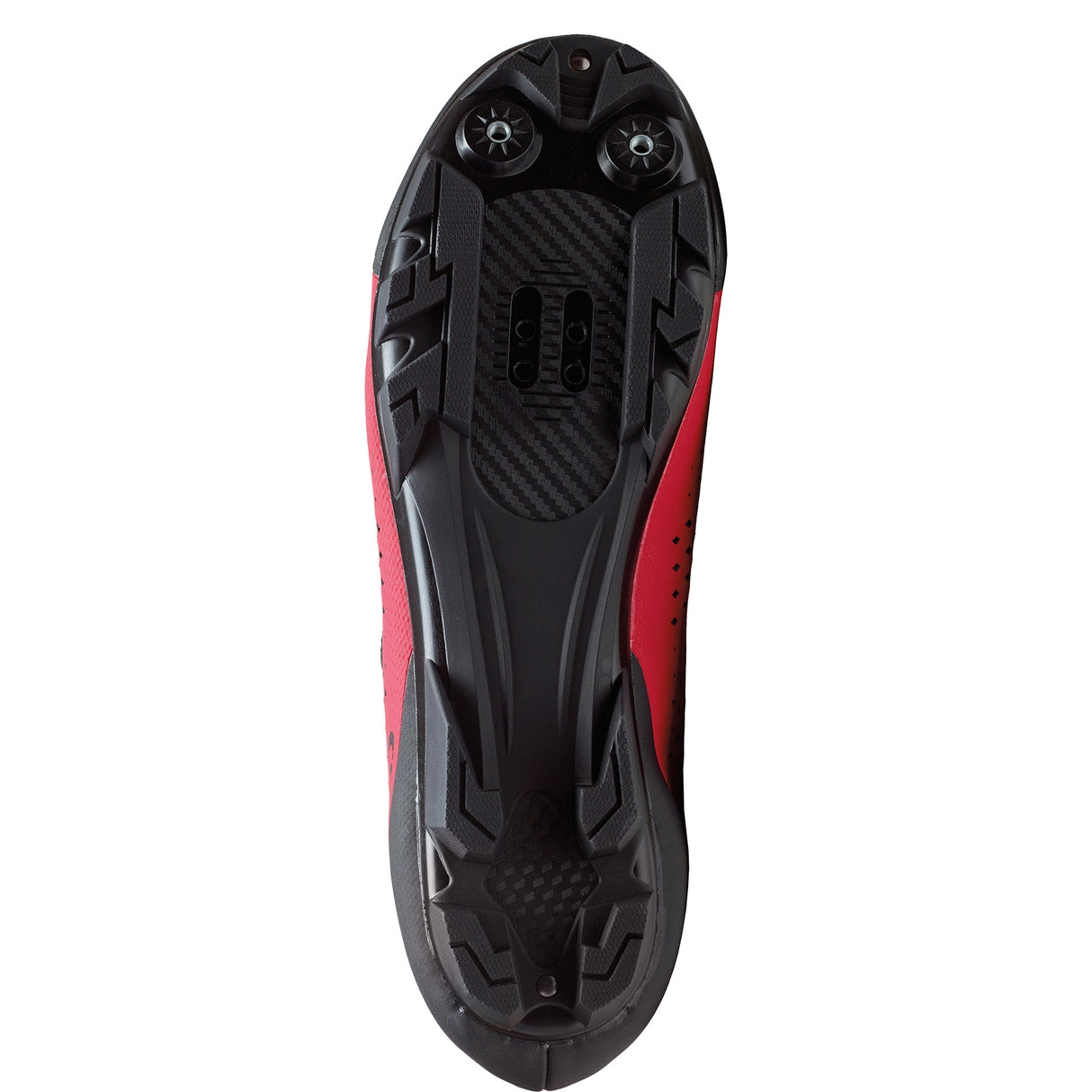 Zapatos buzaglo mtb kompact'o x1 tamaño de nylon 42 rojo