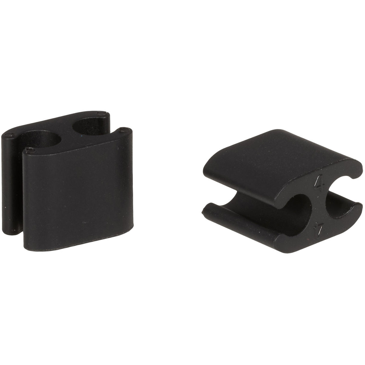 Elvedes Kabelclips Duo PVC 4,1 mm + 5,0 mm zwart (50 stuks)