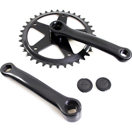Crankstel fausto 36t | 127mm | staal | zwart