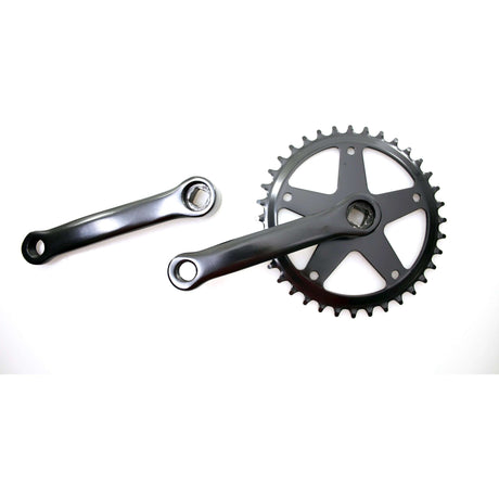 Kgs crankstel 36t 127 mm zwart