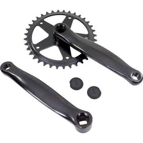 White label crankstel 36t ? 170mm jis alu zwart