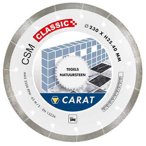 Carat diamantzaagblad ø300x25.4 csm classic tegels