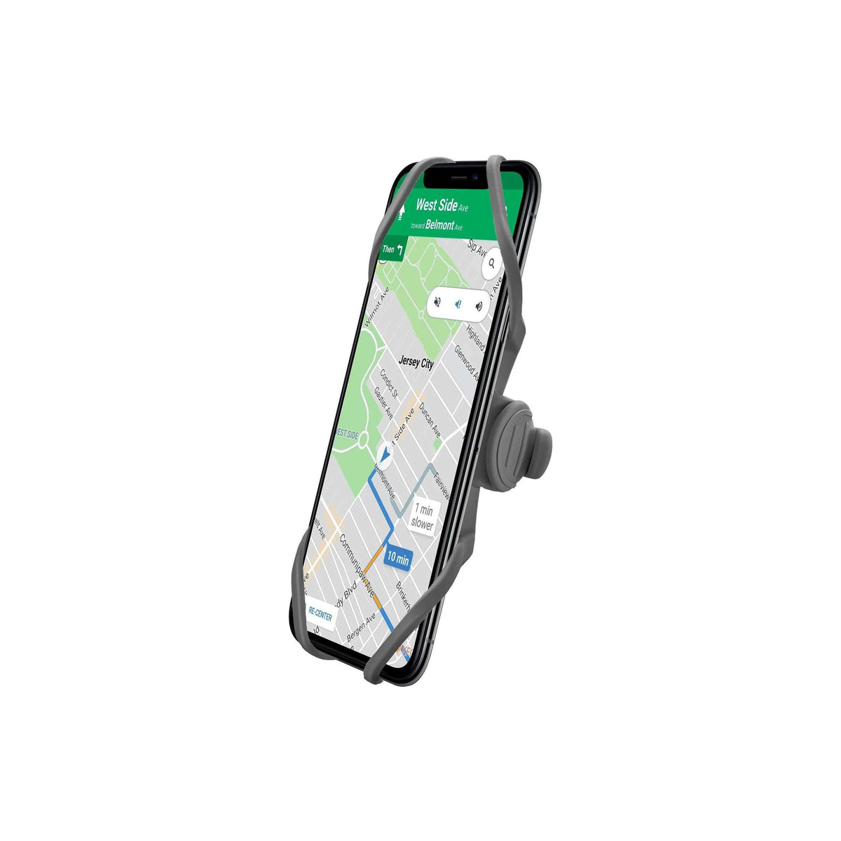 Celly Telefoonhouder Swipebike stuurpenbevestiging grijs