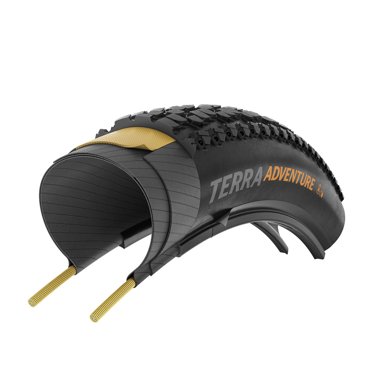 Continental vouwband terra adventure 45-622 tr zwart