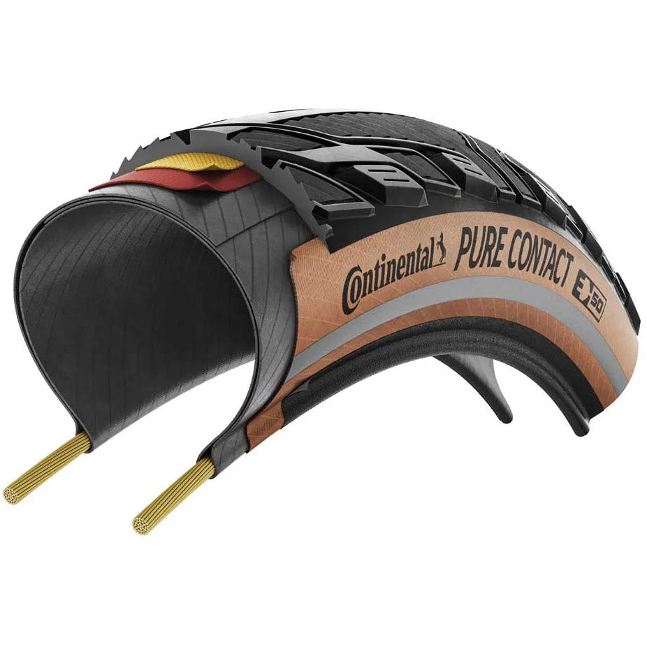 Continental vouwband pure contact 55-622 zwart bruin