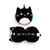 Ty relaxeazzz feline fine rond reiskussen slaapmasker