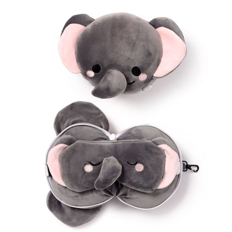 Relaxeazzz adoramals janu de olifant rond reiskussen slaapmasker