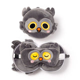 Ty relaxeazzz adoramals winston de uil rond reiskussen slaapmasker