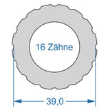 Cycplus cyclus gereedschap power.tool 2-zijdig t16 39.0 t10 27.8