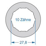 Cycplus cyclus gereedschap power.tool 2-zijdig t16 39.0 t10 27.8