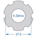 Cycplus cyclus gereedschap power.tool 2-zijdig t6 37.0 t20 32.0