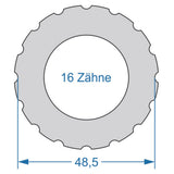 Cycplus cyclus gereedschap power.tool 1-zijdig t16 48.5