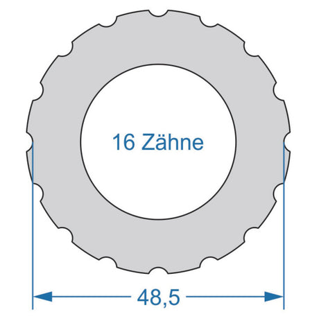 Cycplus cyclus gereedschap power.tool 1-zijdig t16 48.5
