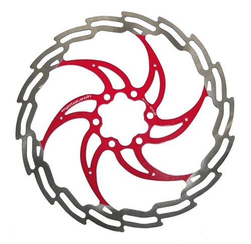 Cyclo tech remschijf prodisc ninja 160 mm, rood