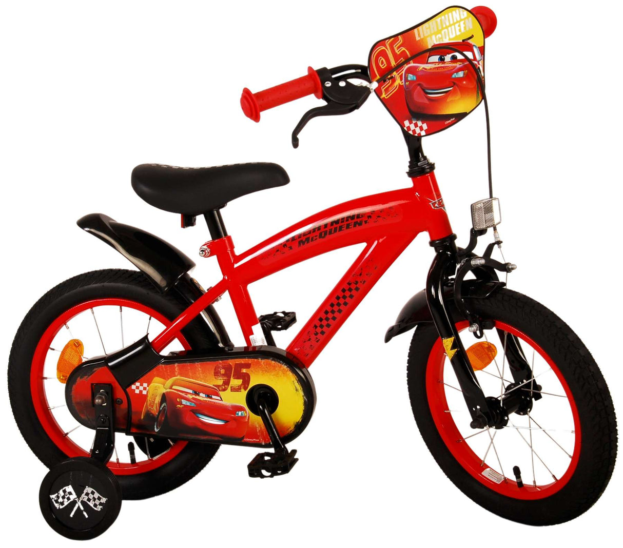 Disney Cars Children's Bicycle - Drenge - 14 tommer - Rød