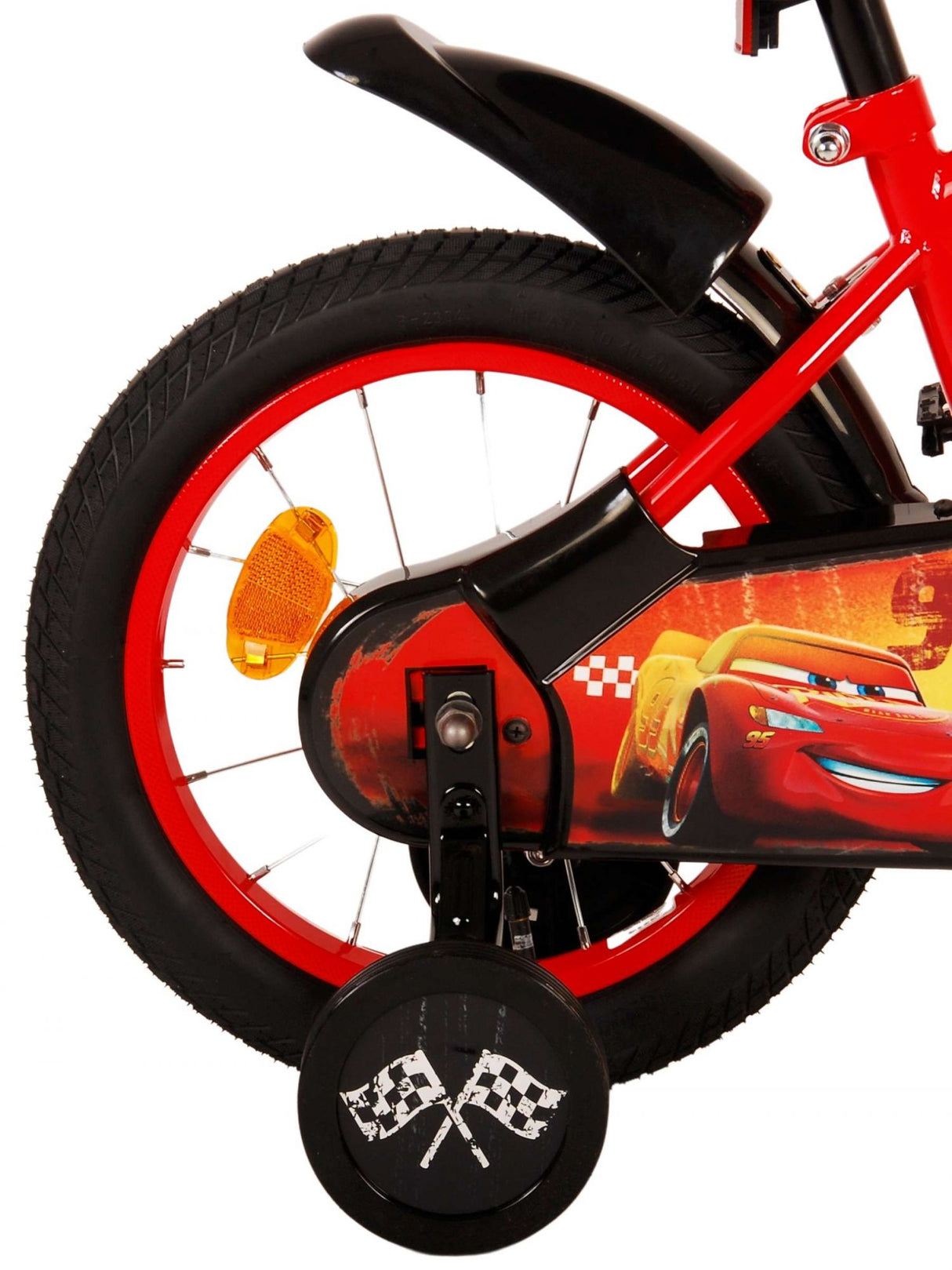 Disney Cars Children's Bicycle - Drenge - 14 tommer - Rød