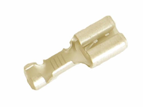 Tirex kabelschoen ongeisol.6.3x0.8 female+weerh. (doos 25)