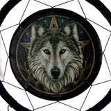 Lisa parker dromenvanger - wolf hoofd 33cm