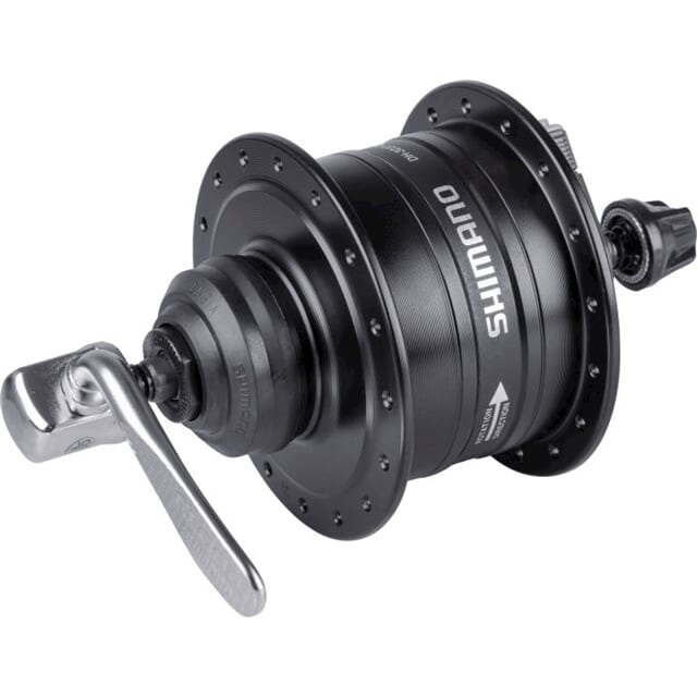 Shimano - Dynamonaaf HD -3D37 3 Watt - 36 hål - Center -lock - Quick Release - Black