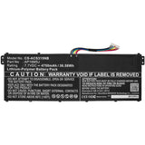 Replacement laptop battery 4750 mAh