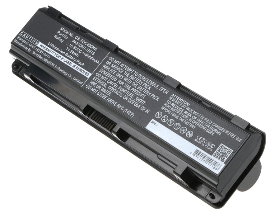 Batería de laptop de reemplazo 6600 mAh