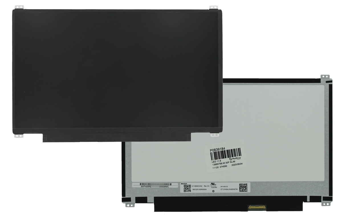 OEM 11,6 tum LCD -skärm 1366x768 MAT 30PIN EDP