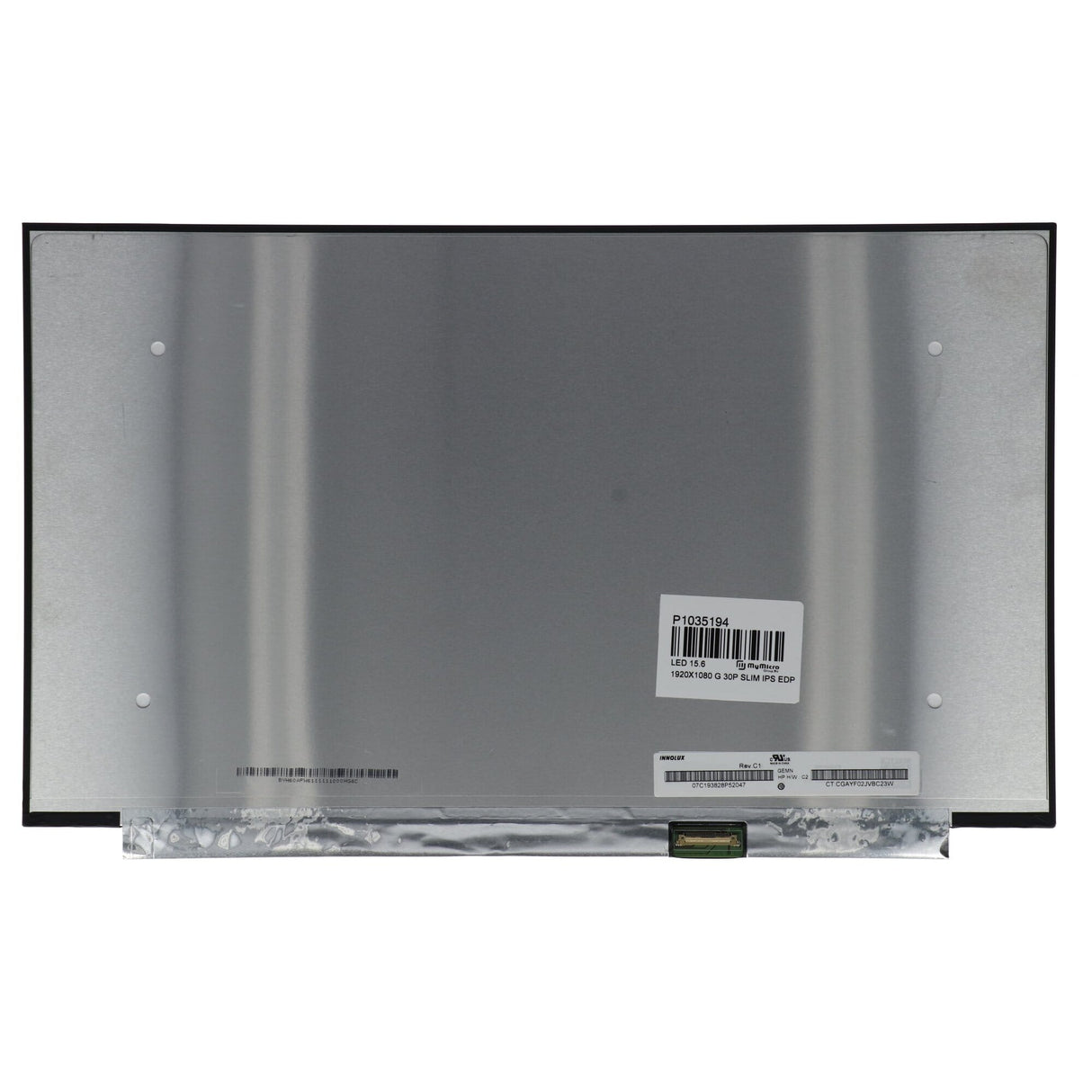 OEM 15,6 tum LCD -skärm 1920x1080 Gloss 30pin EDP, IPS