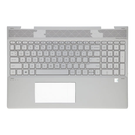 Ty hp laptop toetsenbord qwer us + top cover - zilver