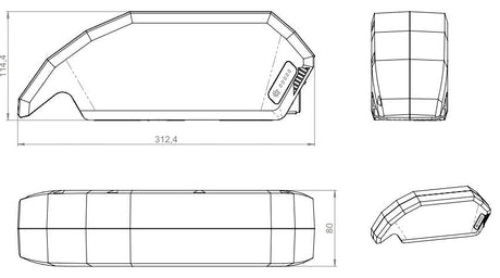 Bosch powerpack 720wh frame e-bike vision (bes2)
