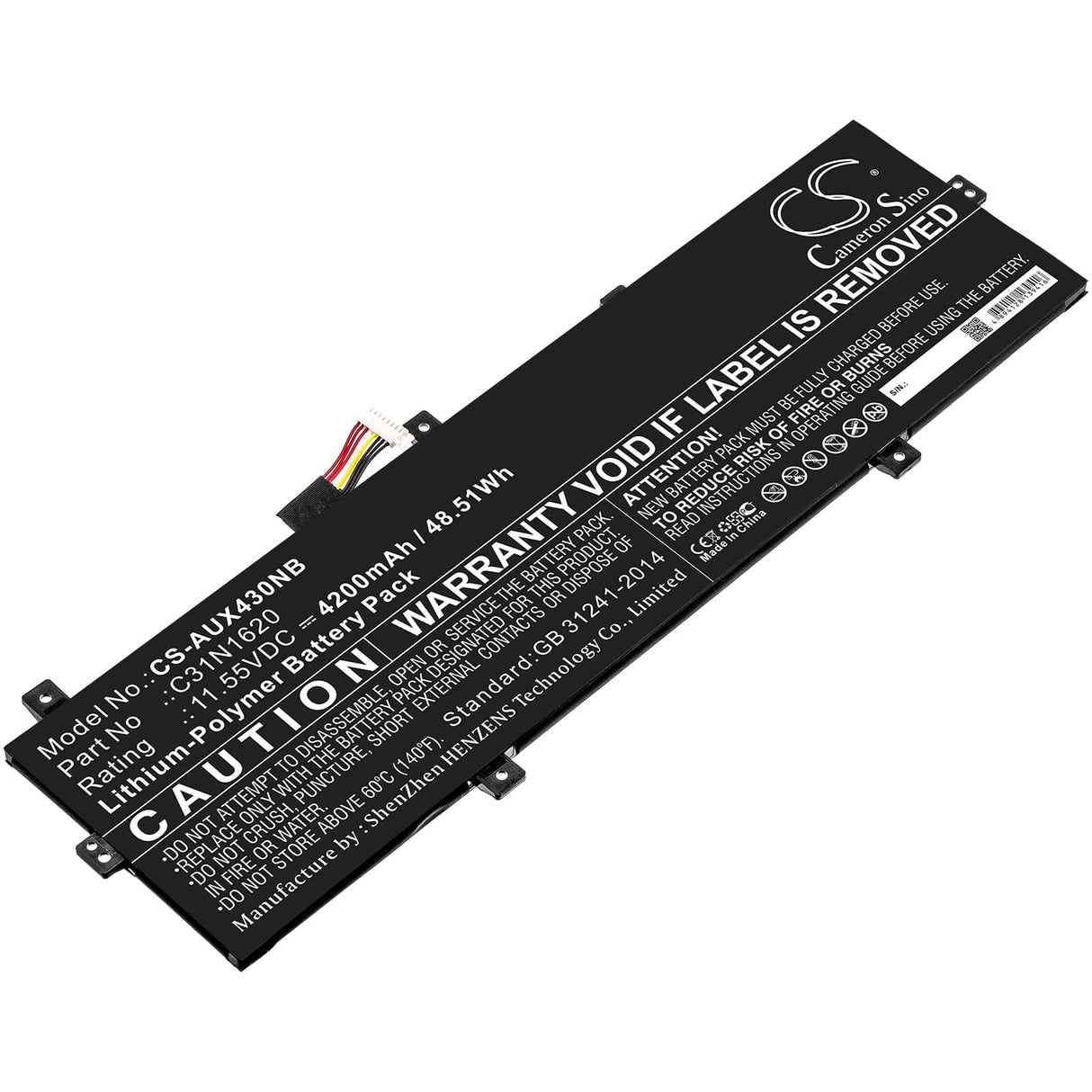 Replacement laptop accu