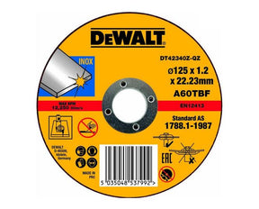 Dewalt metalen schild 125x1,2mm inox