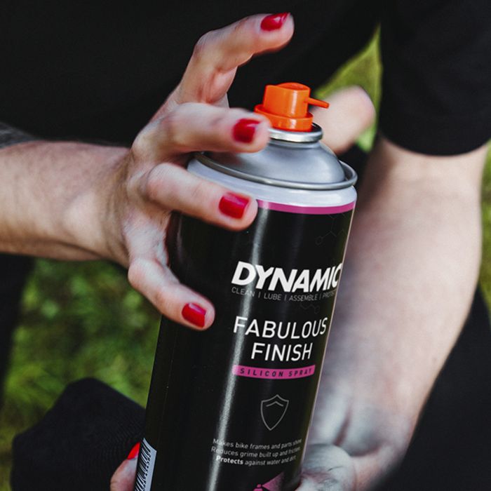 Dynamic fabulous finish silicon spray - siliconenspray fiets - fietsframe beschermen -
